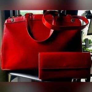 ❌SOLD❌ Louis Vuitton Rubis Epi Leather Brea MM Bag & Matching Wallet